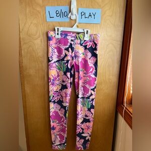 Lilly Pulitzer Pink and Purple Floral Leggings